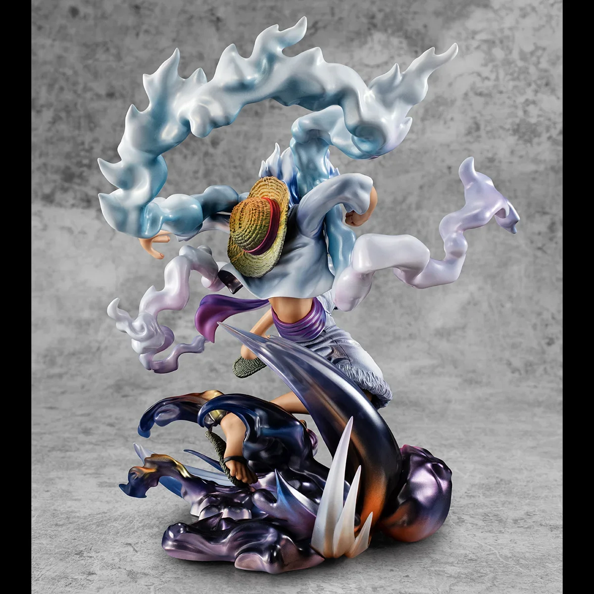 In Stock Megahouse P.O.P MAX ONE PIECE Monkey D. Luffy Gear Five New Original Anime Figures Model Toys Actions Assembly Doll Pvc