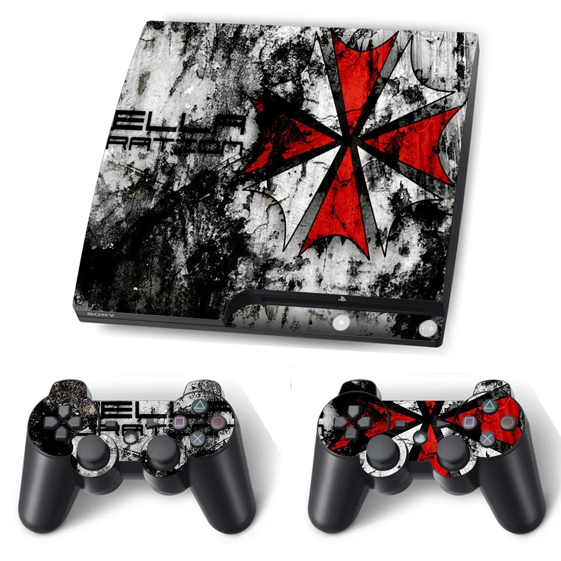 Naklejka/Skórka z Własnym Projektem na Konsolę PS3 Slim i Kontrolery, Naklejki/Skórki Winylowe na PS3 Slim — zdjęcie produktu 3