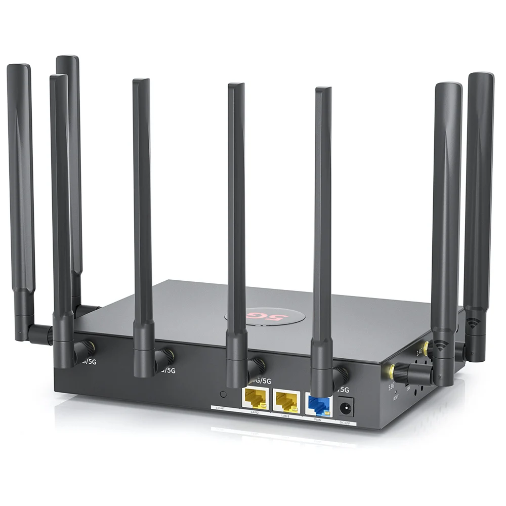 

industrial router MT7981B AX3000 Wifi 6 5g router with sim card slot outdoor with external Antenna 5g cpe router