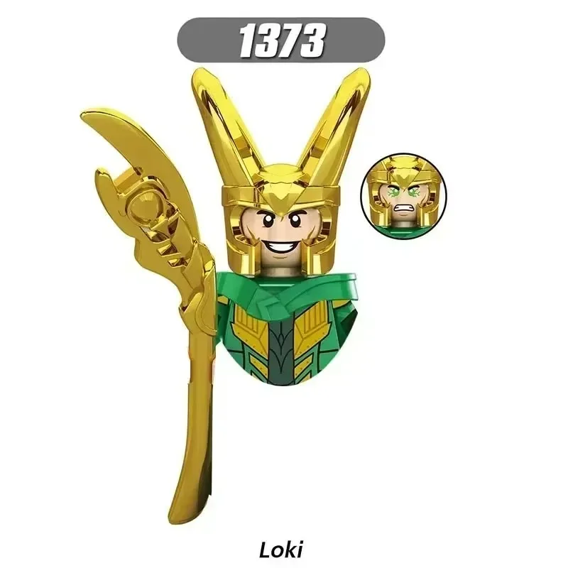 BEAST KINGDOM Spider-Man Iron Man Captain America Loki Bricks Cartoon Character building block Birthday Present XH1393 XH1387 view 4