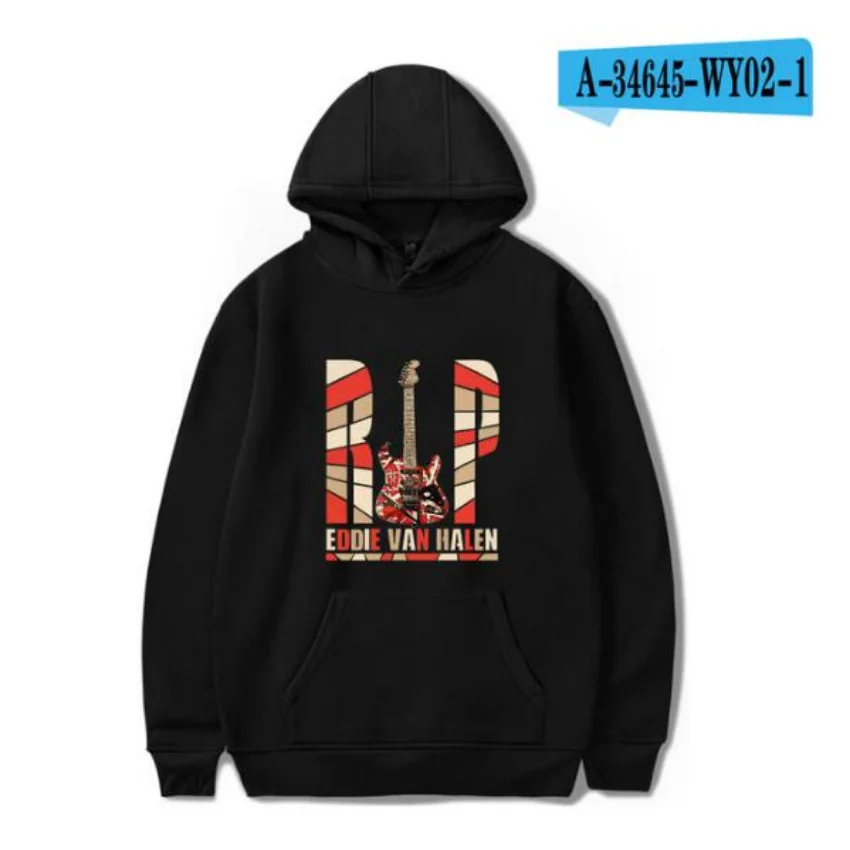 Eddie Van Halen Hoodie Women Men Hooded Sweatshirt Streetwear Oversized Long Sleeve Fashion Harajuku Pullovers Clothes for Teens