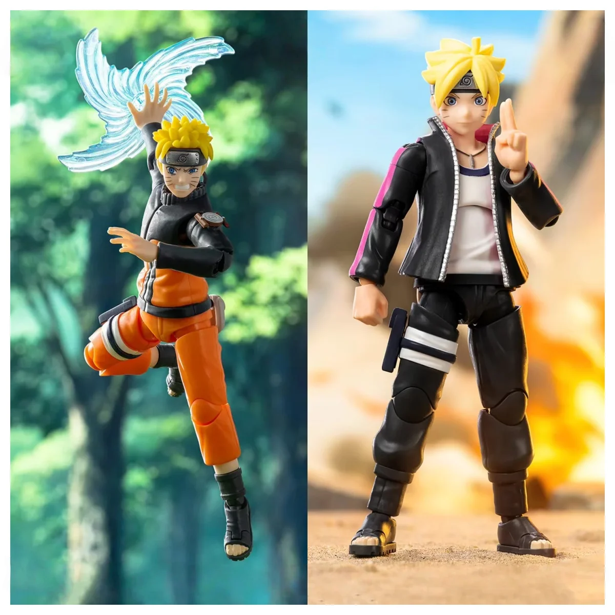 

Новая оригинальная фигурка Blokees Naruto Building Block Minato & Boruto Uzumaki, набор кирпичных фигурок аниме, Коллекционная модель, комплект