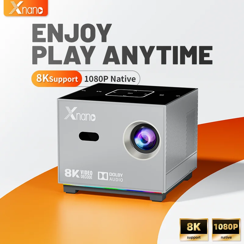 Supported Android Meeting Mini Projetor Stereo Sound 720P HD Movie Game Portable Projector Colorful Lighting Led Home Cinema