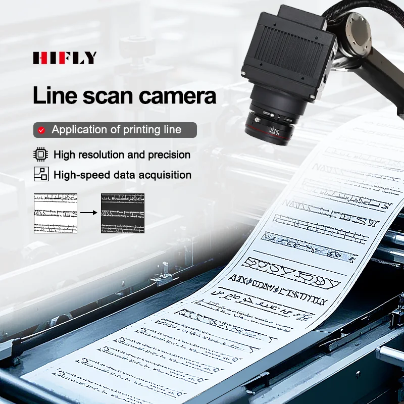 

HIFLY Printing Line Detection Machine Vision 10GigE 50KHz 8K 8192x3 Color Industrial Line Scan Camera