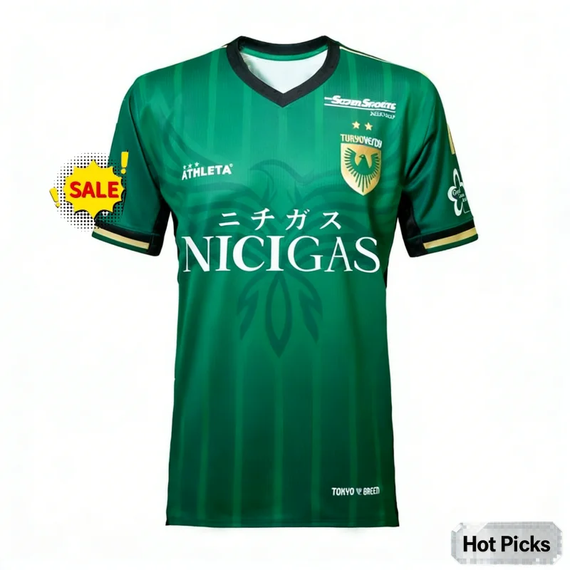 Camisa de Futebol Masculina Tokyo Verdy 2026: Nova Camisa de Torcedor, Secagem Rápida e Respirável, Roupa Esportiva e de Praia