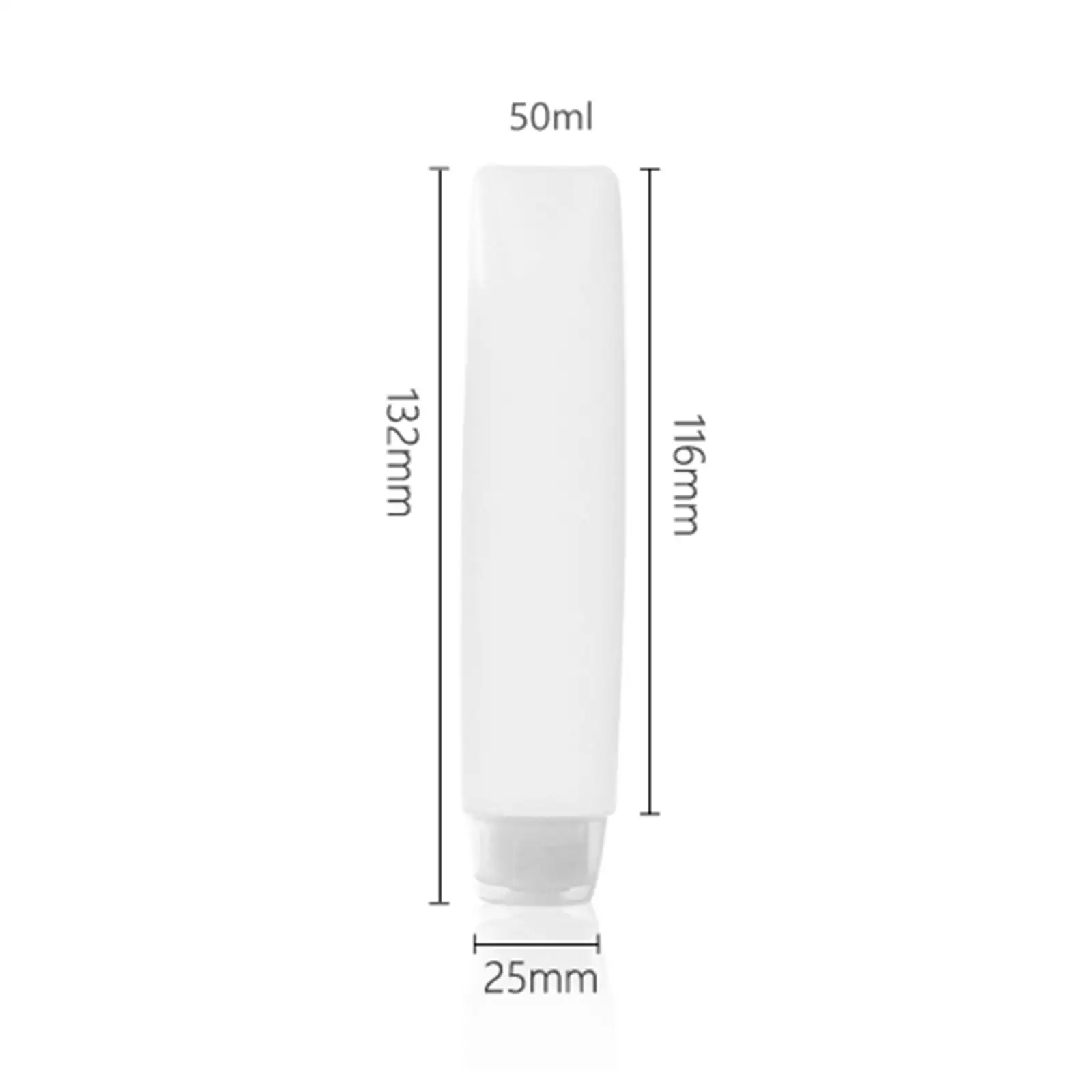 Squeeze Soft Tubes 50ml 30ml Sample Size Container for Makeup Bag Cosmetics Travel DIY Lotion