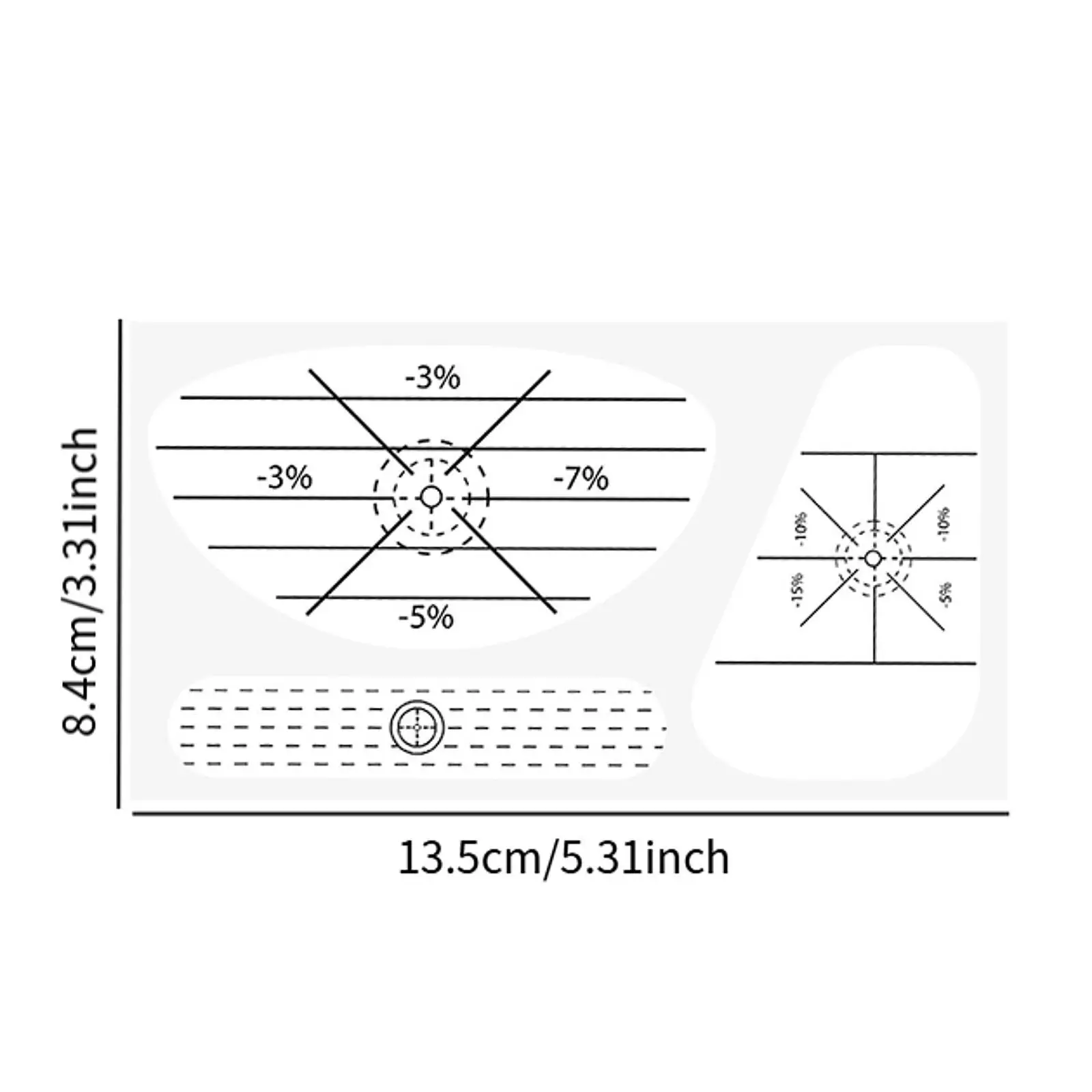 

50 Pieces Golf Tape Labels Practice Golf Impact Tapes for Outdoor Adults