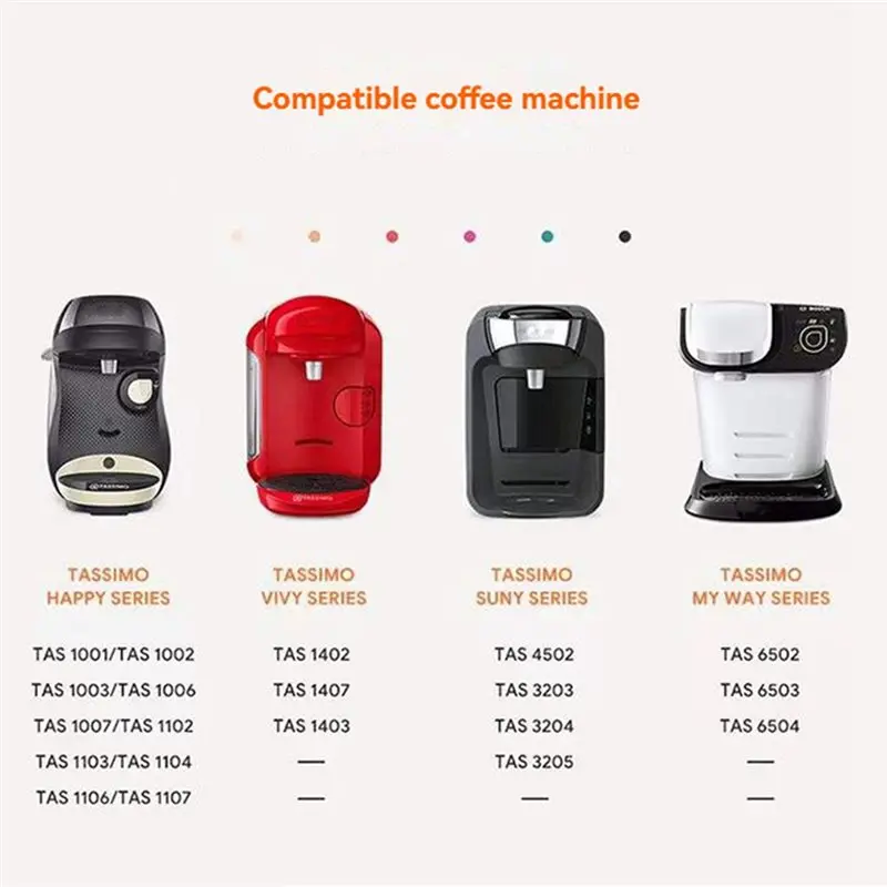 Efficient-Reusable For Coffee Pods With Lids Brush And Spoon Espresso Capsule Filter Cup For Coffee Maker Machines