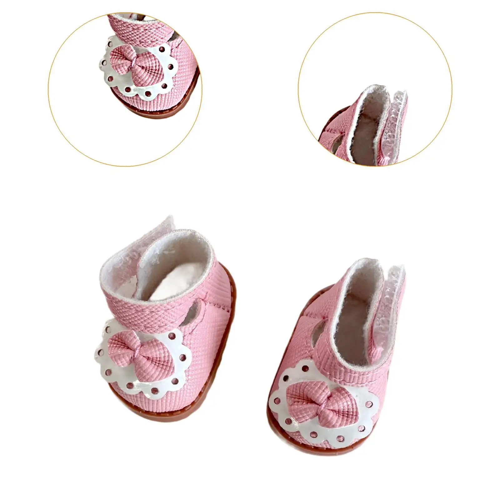 Plush Figure Shoes Photo Props Dress up DIY Comfortable Cartoon Doll Shoes DIY Doll Toy Cute Doll Accessories for 6.69'' Doll