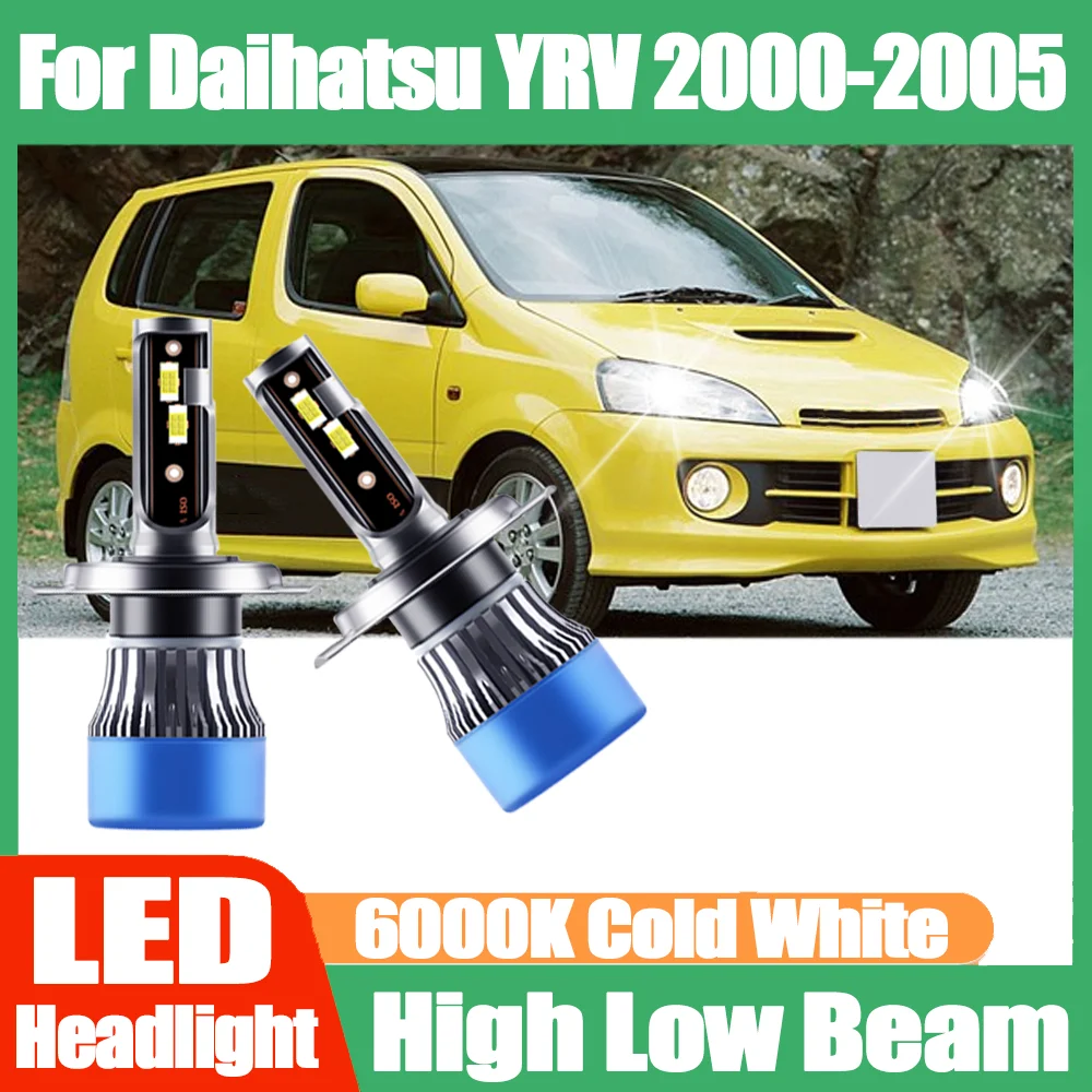 

2PCS 120W LED Headlight Bulbs 6000K White Auto Lamps Canbus No error 20000LM 12V For Daihatsu YRV 2000 2001 2002 2003 2004 2005