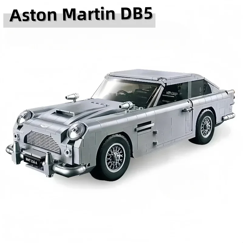 

10262 Классические автомобильные строительные блоки Джеймса Бонда DB5 (1439 шт.) — 007, игрушечная модель автомобиля из фильма, набор коллекционеров для взрослых и детей, Asse