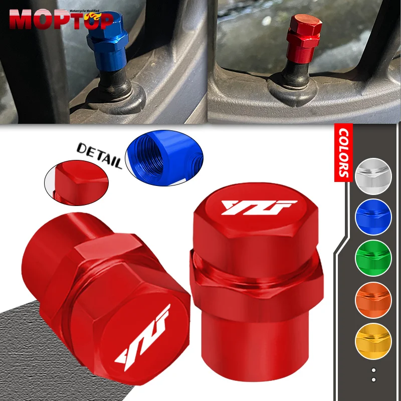 

For YZF R1 R1M R3 R6 R7 R15 R25 Motorcycle Accessories Wheel Tire Valve Caps CNC Aluminum Airtight Dust Cover yzf r1 r3 r6 15