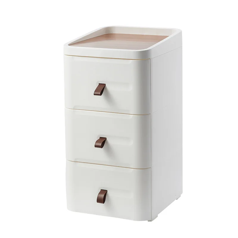 

Nordic storage cabinet drawer style living room bedside table, snack storage rack, household plastic cabinet