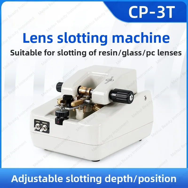 

Eye Equipment Instrument Glasses Lens Slotting Machine Wire Drawing Machine Half Frame Glasses Slotting Groove Depth Adjustable
