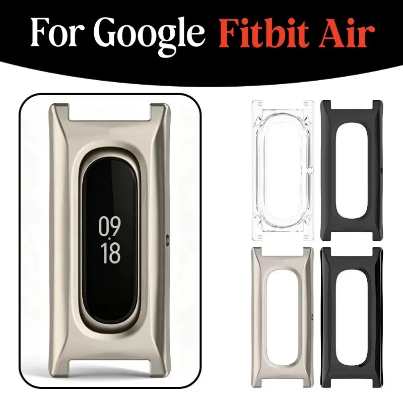 Case For Google Fitbit Air Smart Watch Multi-Purpose All-Around Edge Protective Cover Shell Watch Band Strap Adapter Frame