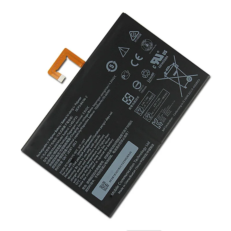 Replacement Battery L14D2P31 For Lenovo Tab 2 A10-70 TB2-X30M TB2-X30F Rechargable Battery 7000mAh