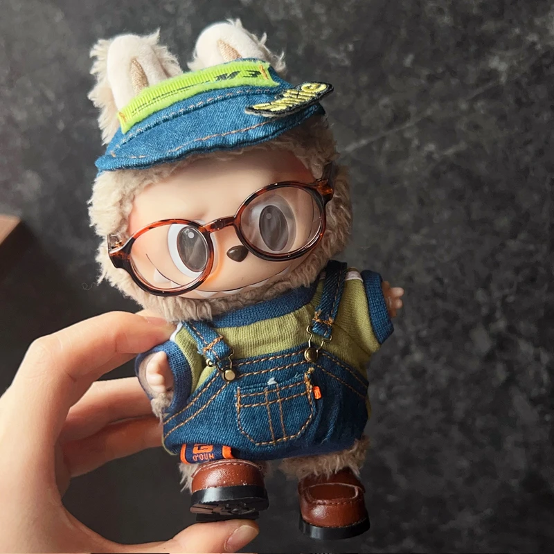 

Одежда для/одежды Labubu 17 см V1v2v3, одежда для куклы Labubu, милый и модный костюм, подвесные аксессуары, одежда Labubu