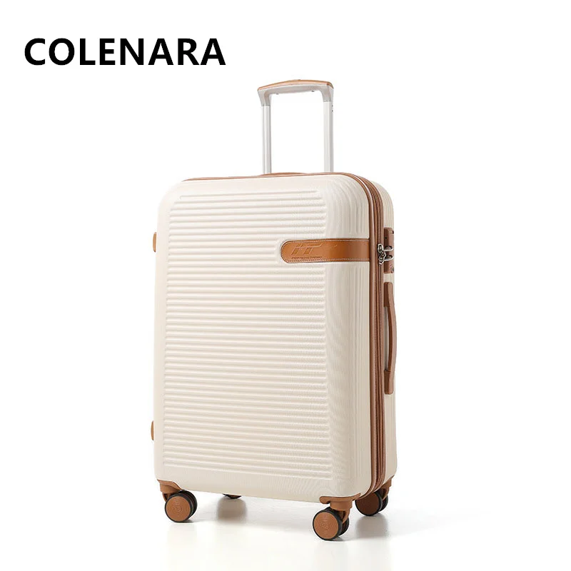 COLENARA-Valise à Roulettes de Grande Capacité, Bagage de Cabine, ABS + PC, 24/28 Pouces, 20 Pouces