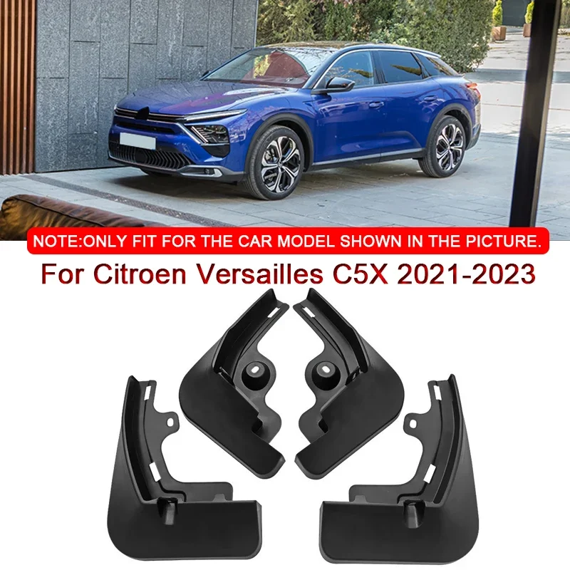 

For Citroen Versailles C5X 2021-2023 Car Styling Car Mud Flaps Splash Guard Mudguards MudFlaps Front Rear Fender Auto Accessory
