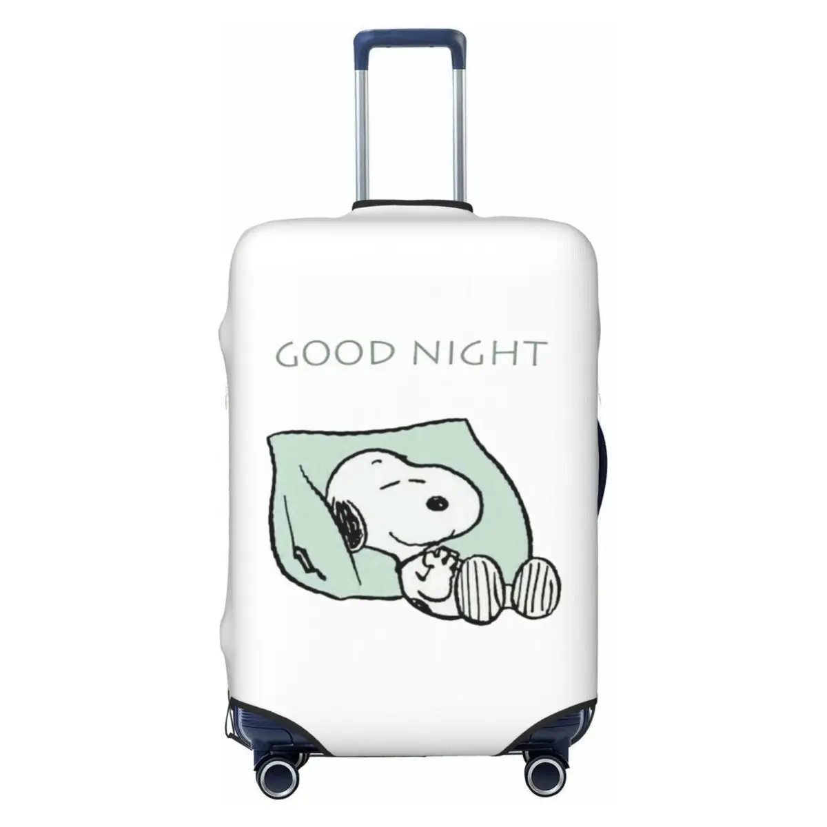 

Custom S-snoopys GOOD NIGHT Suitcase Cover Elastic Luggage Protective Covers for 18-32 inch
