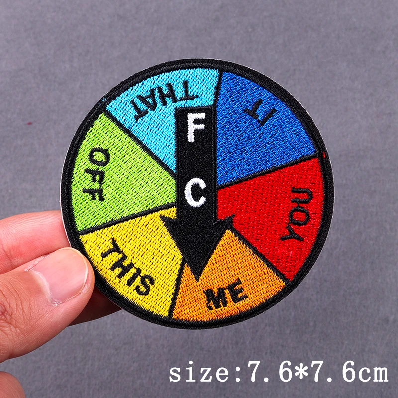 Sexy Punk Patch Iron On Embroidery Patches For Clothing Thermoadhesive Patches For Clothes Hip Hop Skull Embroidery Patch Badges