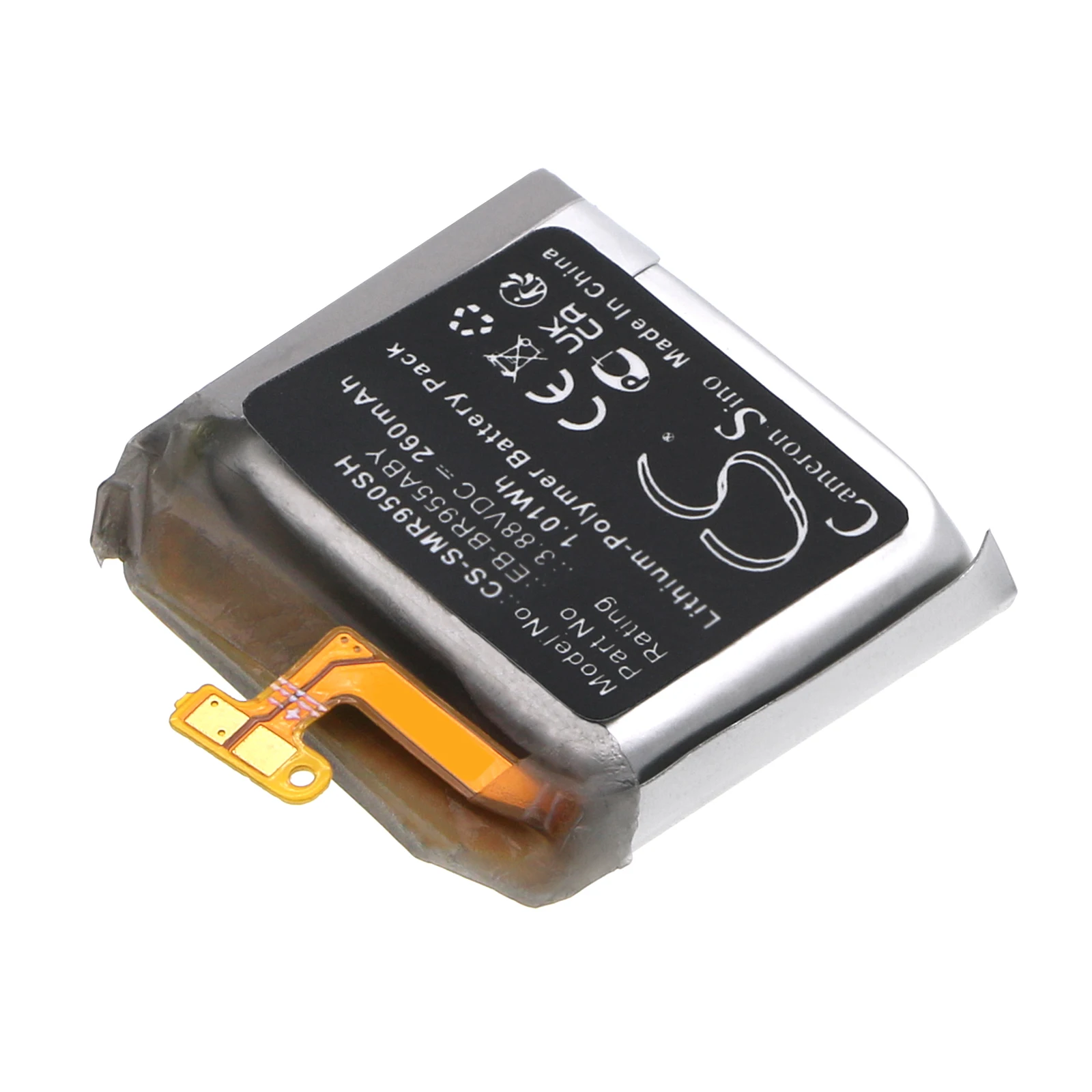 CS Replacement Battery For  Galaxy Watch 6 Classic 43mm,SM-R950,SM-R955 GH43-05160A,EB-BR955ABY 260mAh / 1.01Wh Smartwatch