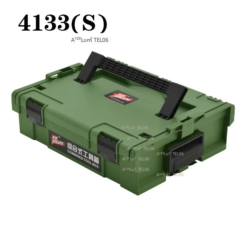 Stackable Plastic Tool Box Large Thick Hand Carry Drill Case Electrician Woodworker Contractor Organizer caja fuerte