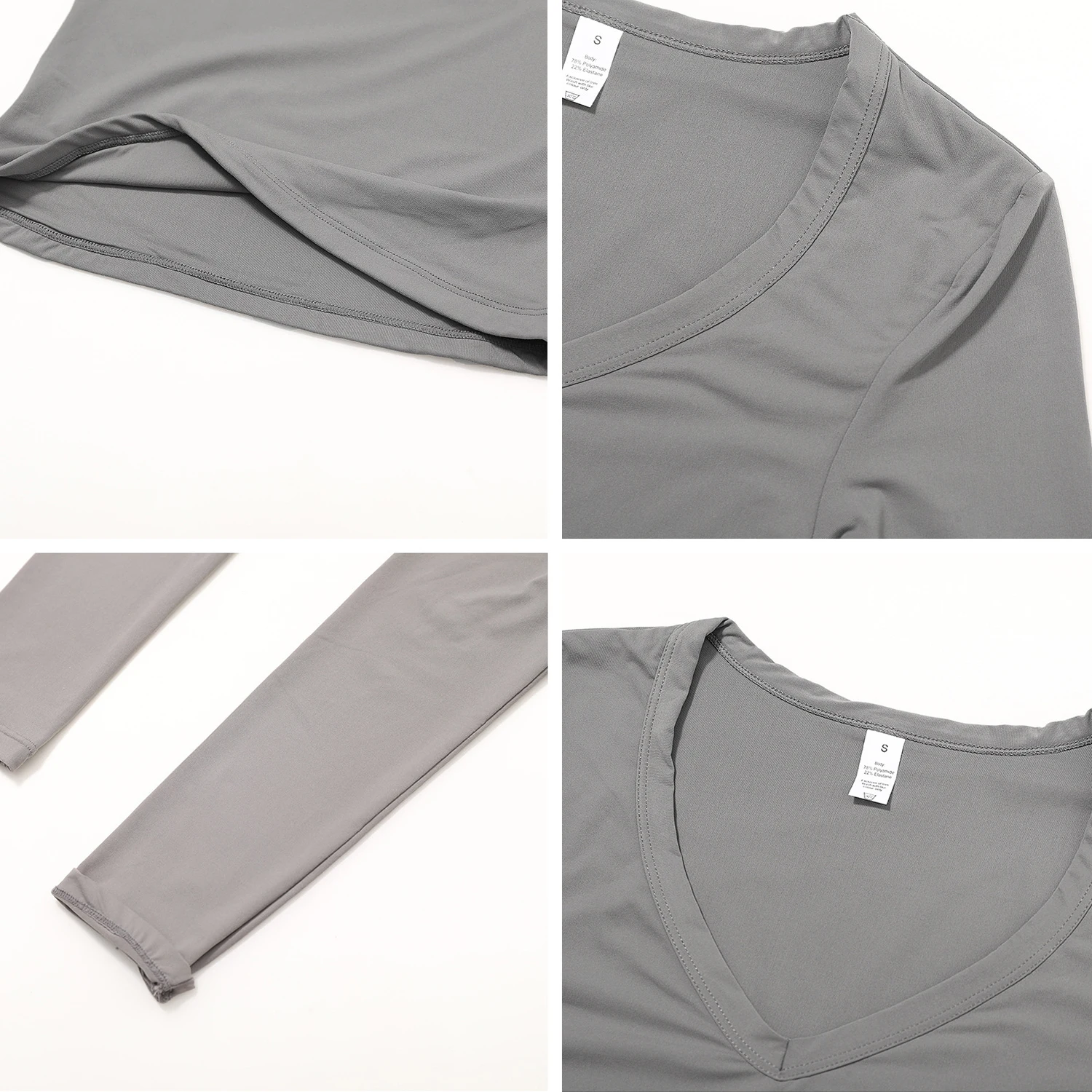 Quick Dry Brushed Tight Yoga Long Sleeve Workout Tops for Women Running Fitness Breathable Top Slim Long Sleeve Athletic T-Shirt image 6