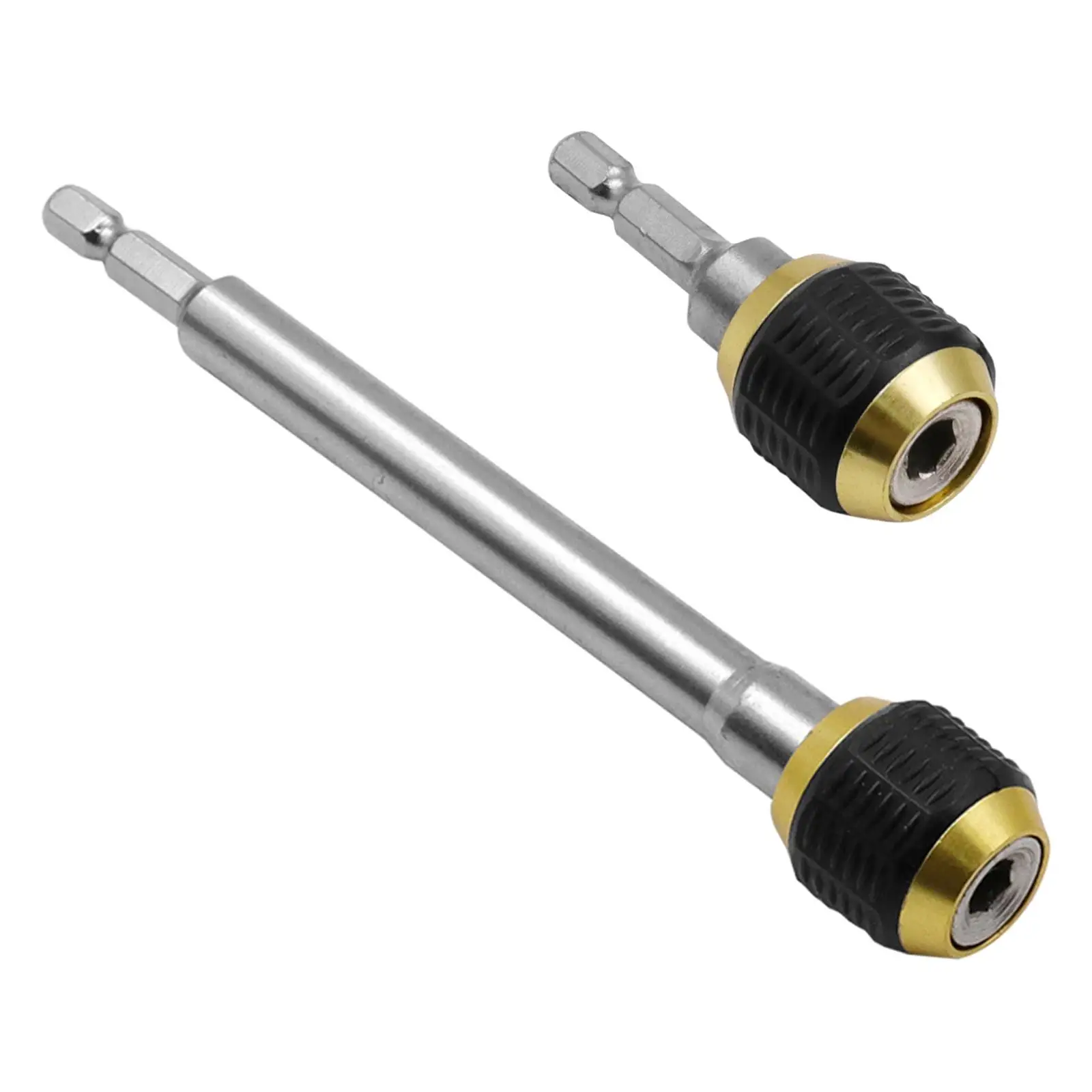2-6pack Drill Bit Holder Extension Adapter 1/4 Hexagonal Shank Quick Release