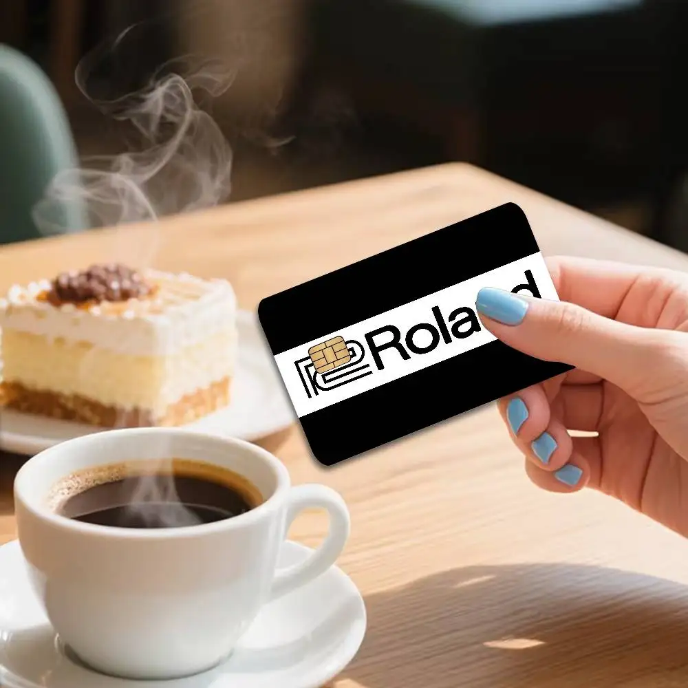 R-Roland Credit Card Skin Stickers No Adhesive Residue Water Proof for VISA Credit Card Subway Access Card