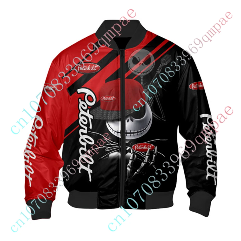 

Peterbilt Clothing Harajuku Parkas Windbreaker Thick Coats Bomber Jacket Techwear Baseball Uniform Jackets For Men Custom Logo