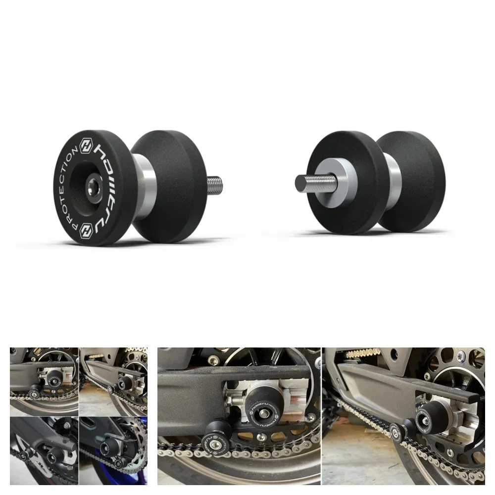 

For Yamaha YZF R1 R1M R1S R6 R6S R7 Paddock Stand Bobbins Motorcycle Swingarm Spools Slider M6