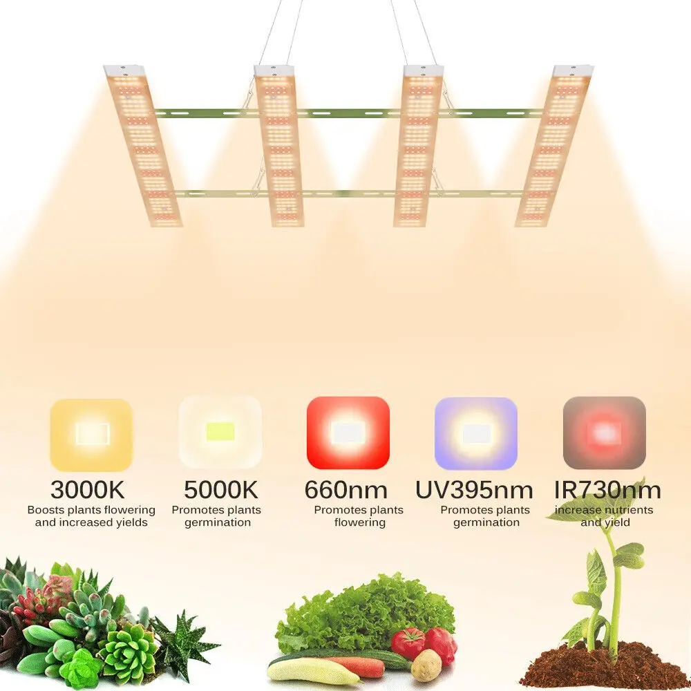 LED Grow Light Full Spectrum Plant Lamp Grow Lamp Indoor Veg Flower UV IR