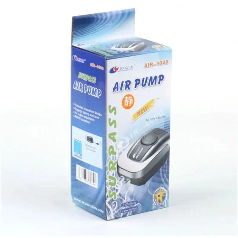 Silent Aquarium Air Pump Fish Tank Oxygen Air Compressor Aerator Aquarium Air Flow Maker Prump For Fish Marine Plant Tank