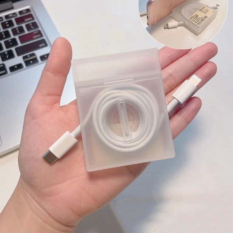 Cable Organizer Box Square Box Portable Data Cable Storage Case Multifunctional Phone Holder Cord Management