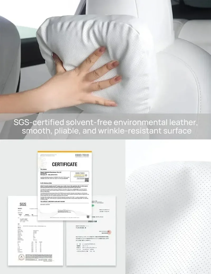Suede Comfortable Headrest Neck Pillow For Tesla Highland Model 3/Y Model S Model X Accessories Car Neck Pillow for Traveling