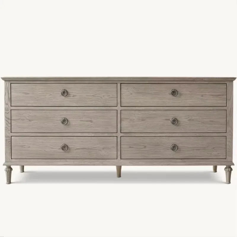 Solid wood high-end luxury series, designer drawer cabinet-6 drawer cabinet-exquisite drawer cabinet