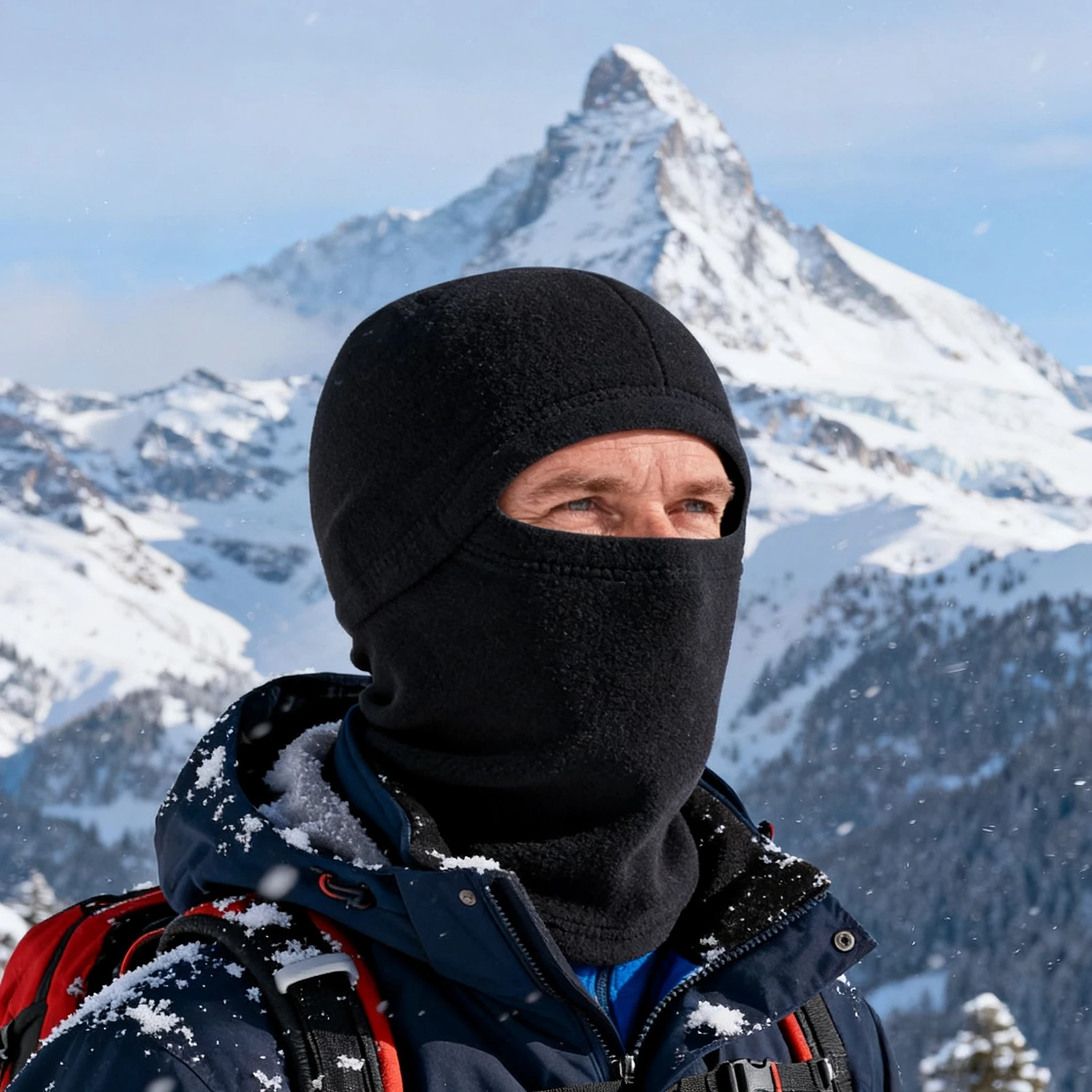 Windproof Fleece Balaclava Head Cover Hat set Neck Gaiter for Outdoor Cycling Running Skiing Men Women Unisex Thermal Face Mask