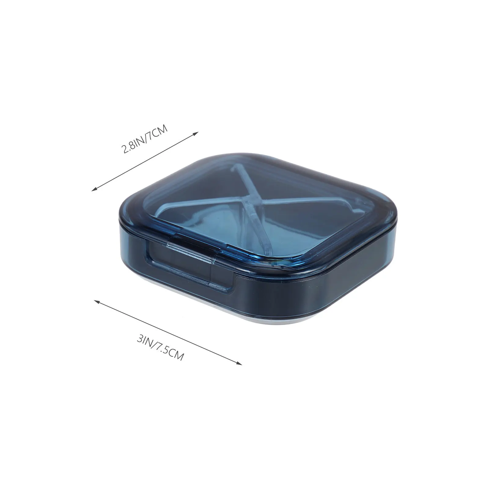 Portable Pills Organizer Storage Case Multi-Grid Dust-Proof Moisture-Resistant Medicine Box for Daily Travel Outdoor Use Small