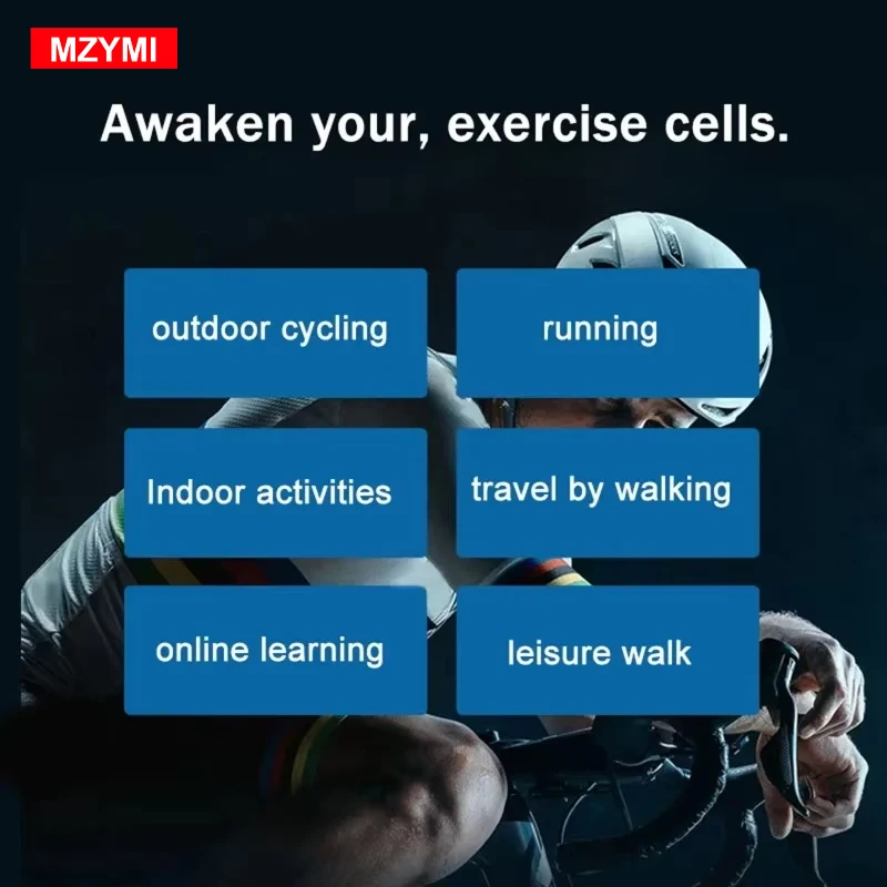 MZYMI سماعات بلوتوث توصيل العظام مقاومة للماء بشكل آمن سماعة رأس رياضية لاسلكية خفيفة الوزن سماعات أذن صغيرة