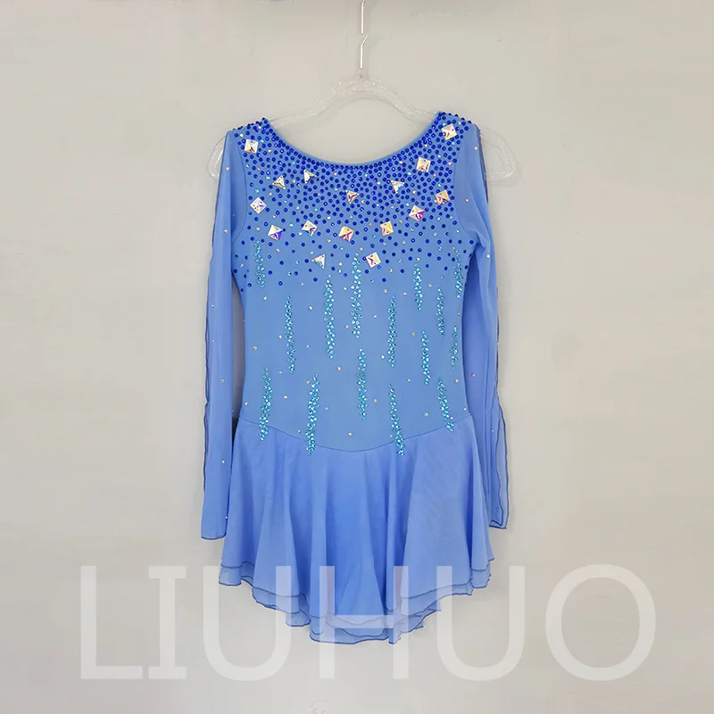 

LIUHUO Ice Figure Skating Dress Girls Women Teens Stretchy Spandex Competition Wholesale