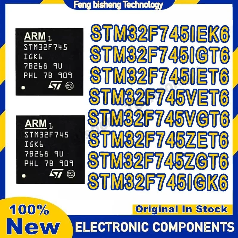 

Микросхема stm32f745нку 6 STM32F745IEK6 STM32F745IGT6 STM32F745ZET6 STM32F745VET6 STM32F745VGT6 STM32F745ZGT6 STM32F745IGK6 IC