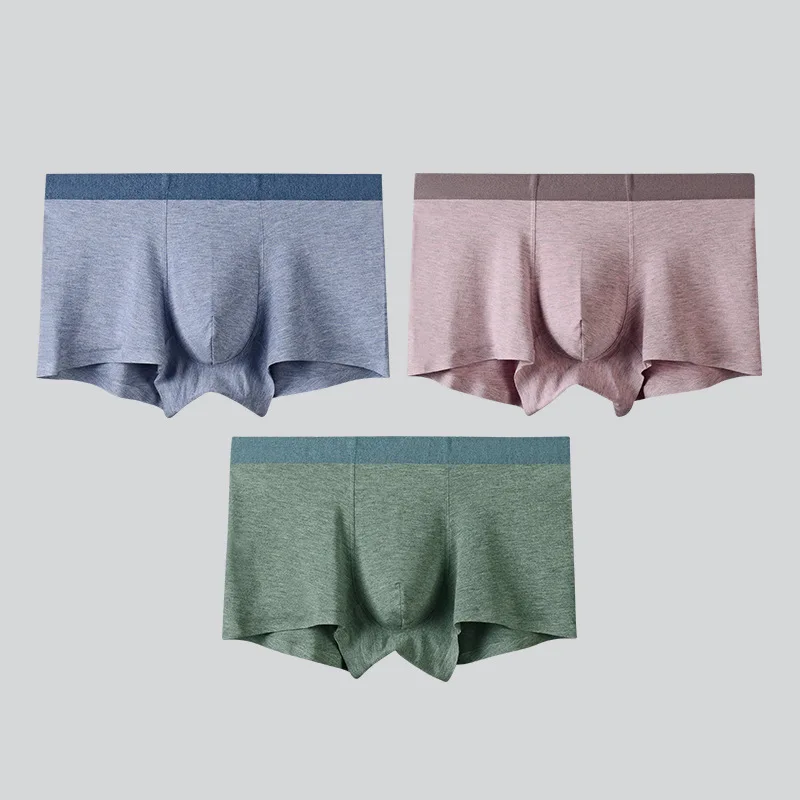 Xiaomi 50 Pairs of Plant-fiber Men's Boxer Panties Are Light and Traceless, Simple Boxers Comfortable High Elastic Men's Pants