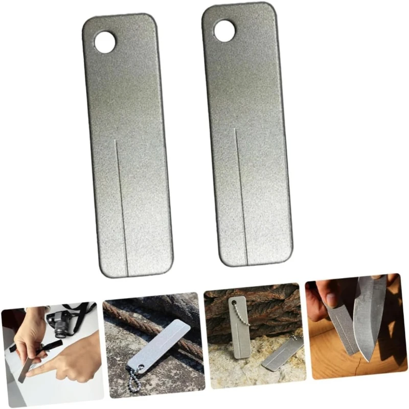 Mini Diamond Sharpenin Stone for Fish Hooks Pocket Knife Scissor Sharpener Hone Plate Portable Outdoor Survival Tools Gear Knife