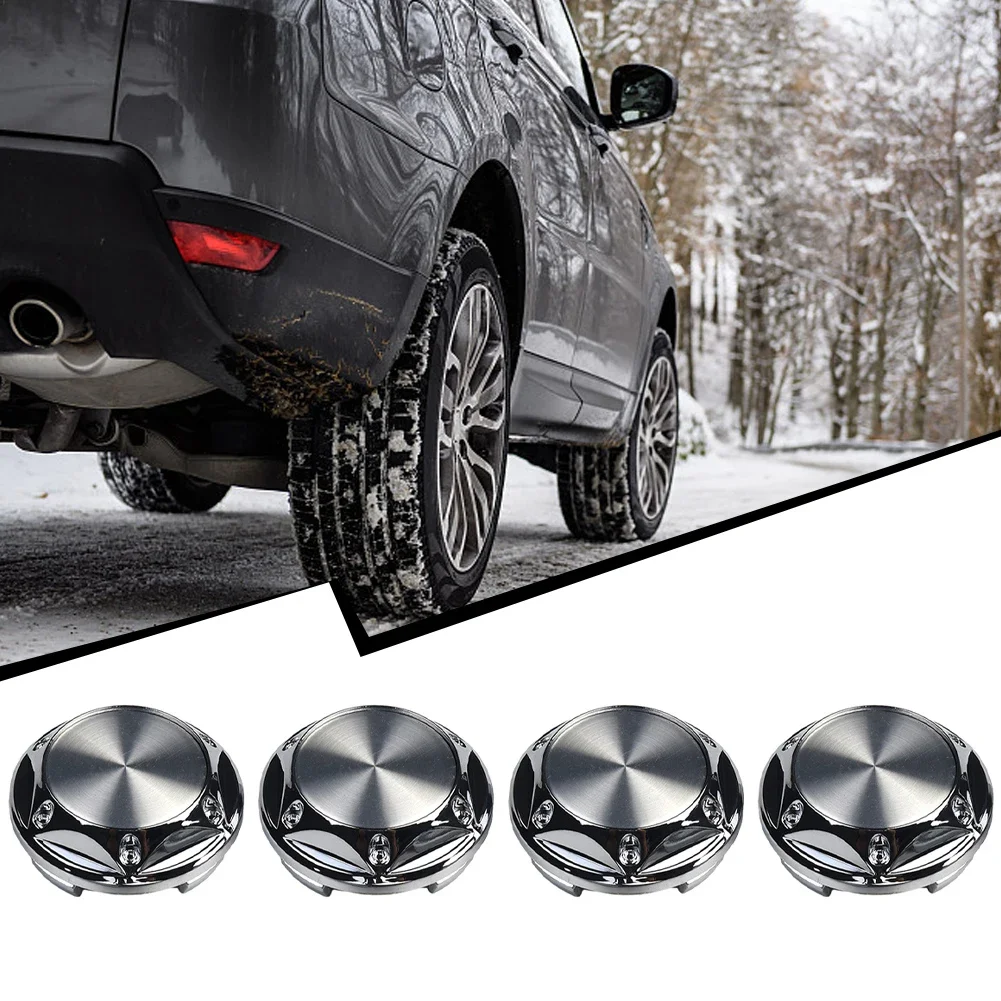 Part Center Cap Car 30mm 4 PCS 68MM ABS ABS Plastic Accessories Center Cap Chrome Cover Dust-Proof Silver Wheel