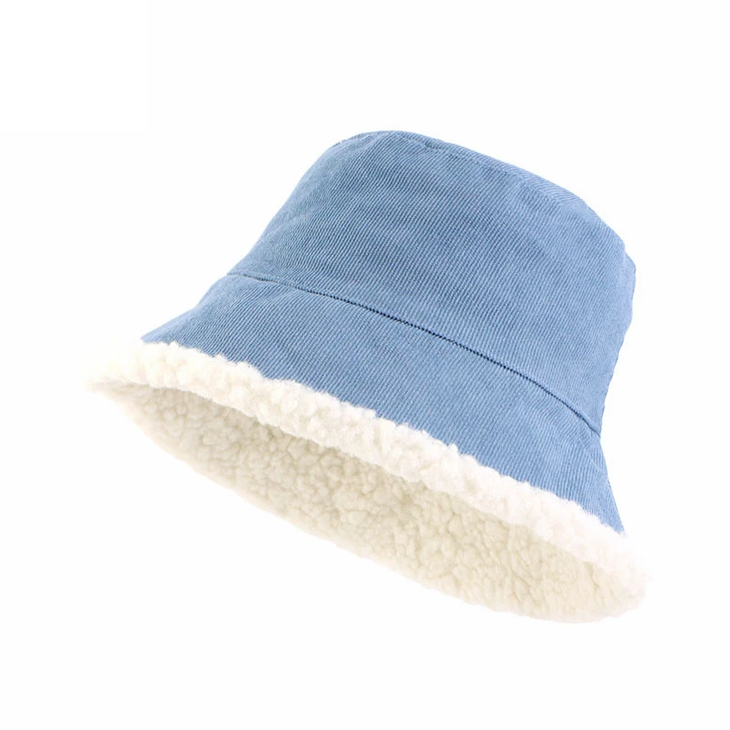 Foldable Sun Hat Bucket Hat for Men Women Faux Fur Panama Girls Beach Travel Outdoor Reversible Fisherman Hat Winter Warm