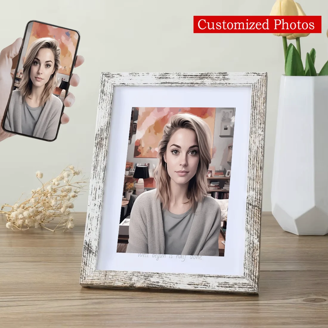 Customized Photos letter Love Letter Photo Frame Customized Confession Letters Photos Picture Frame Personal Commemorative Gift