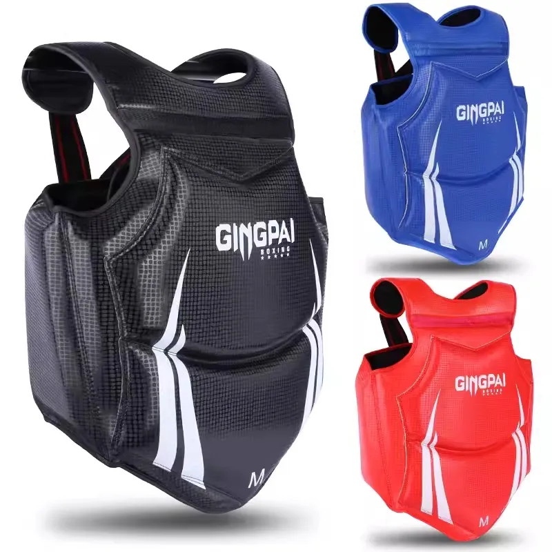 

Boxing Chest Guard MMA Kickboxing Body Vest Protector Martial Arts WTF Reversible Rib Shield Taekwondo Target Training Protector