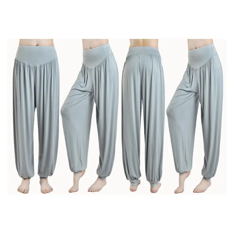 Nuovi pantaloni da Yoga primavera estate modali Bloomers pantaloni da pista da donna abito da ballo quadrato pantaloni larghi larghi