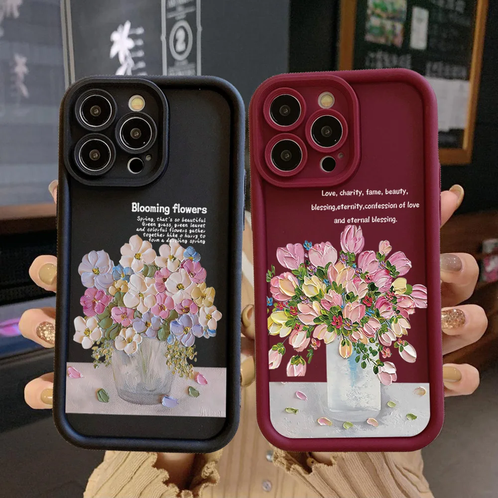 for Huawei Pura 70 Ultra Pro Honor X8B X9A 90 Lite Pink Flower Full Protective Case Anti Drop Cover